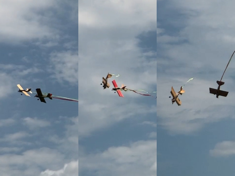 Mid-air collision sequence